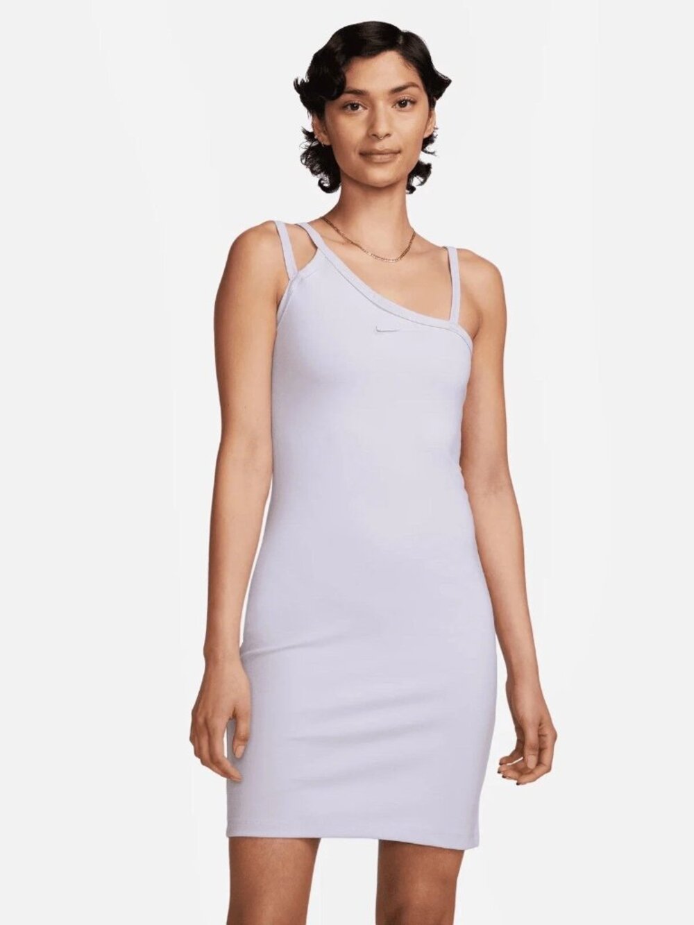 Nike Asymmetrical Dri-Fit Tank Dress Purple Lavender M NWOT